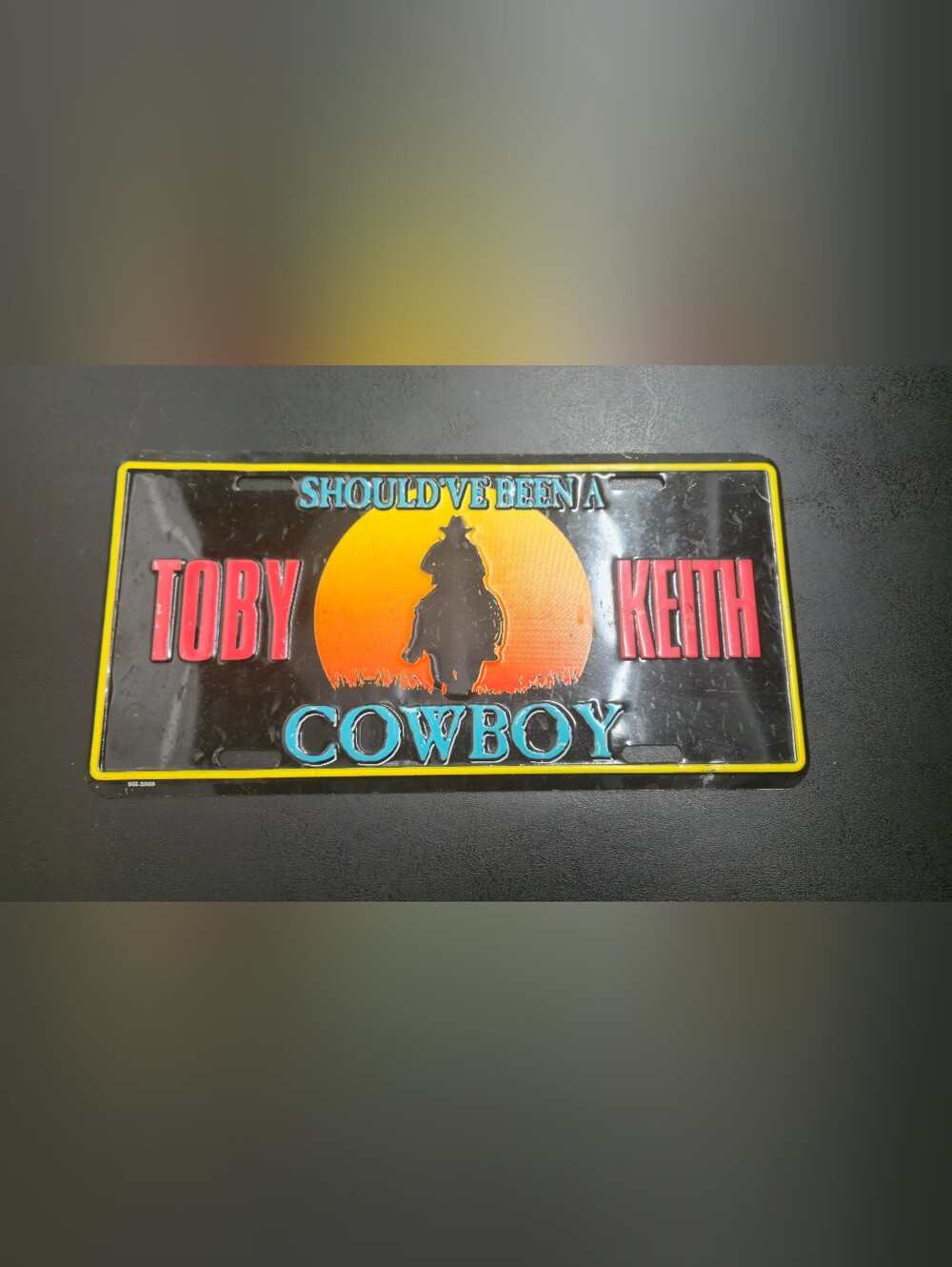 Toby Keith Metal Vanity Plate